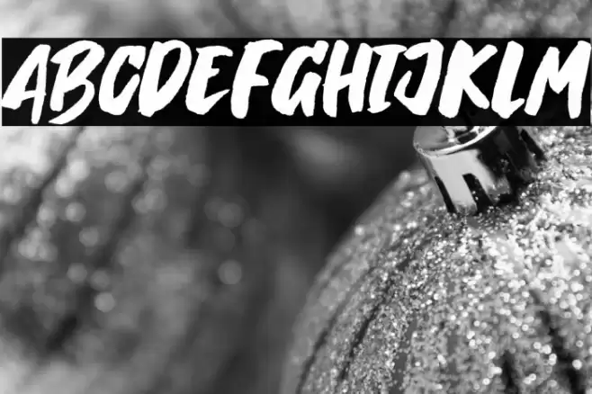 Breaking Wild Font examples