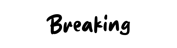 Breaking  フリーフォントのダウンロード
