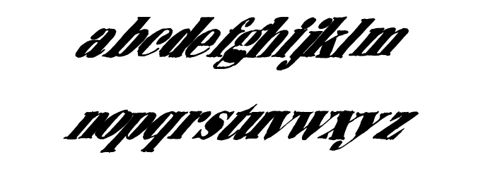 BreakingNews Font LOWERCASE