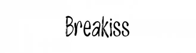 Breakiss  免费字体下载