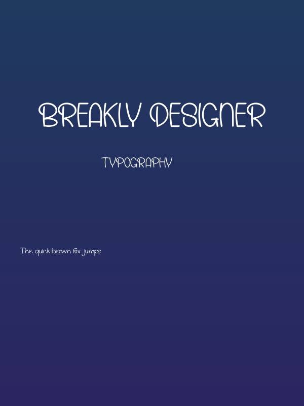 Breakly Designer Poster