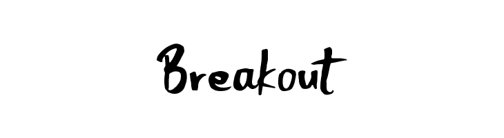 Breakout  baixar fontes gratis