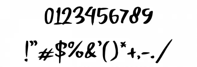 Breakout Font OTHER CHARS