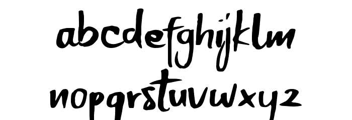 Breakout Font LOWERCASE
