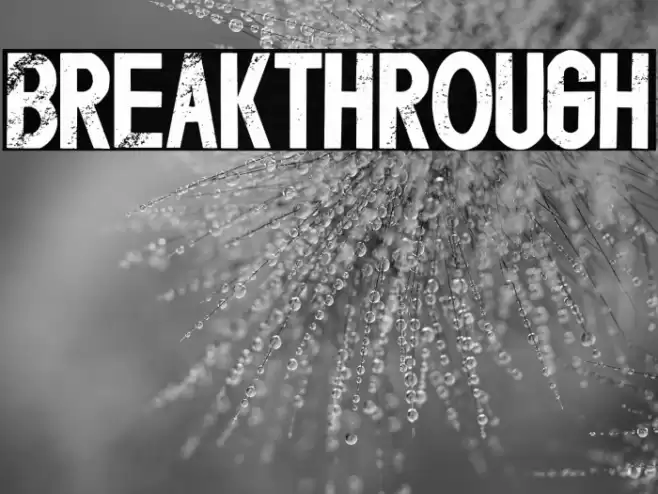 Breakthrough 字体 examples