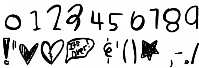 BreakupSeason Font OTHER CHARS