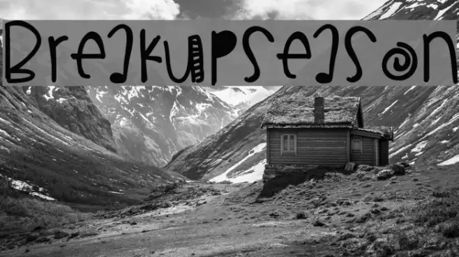 BreakupSeason Font examples