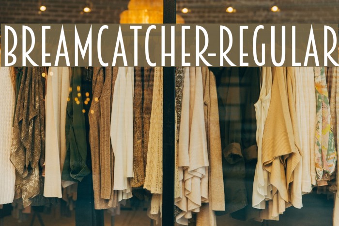 Breamcatcher-Regular Font examples