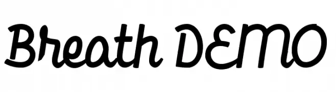 Breath DEMO  Frei Schriftart Herunterladen