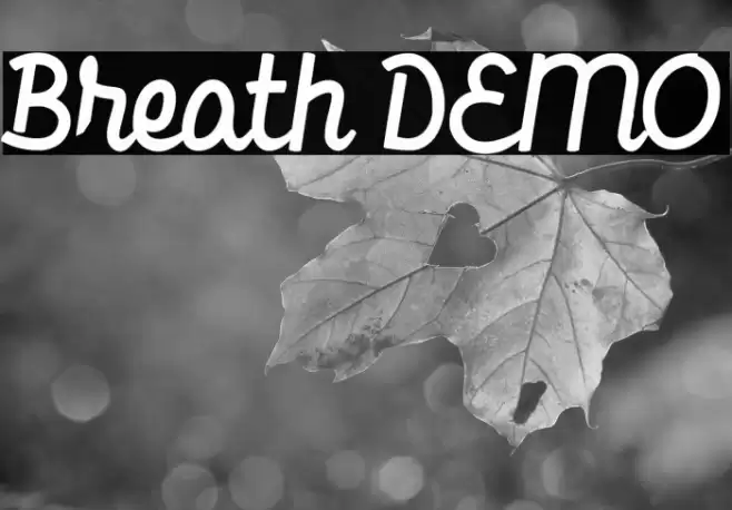 Breath DEMO Font examples