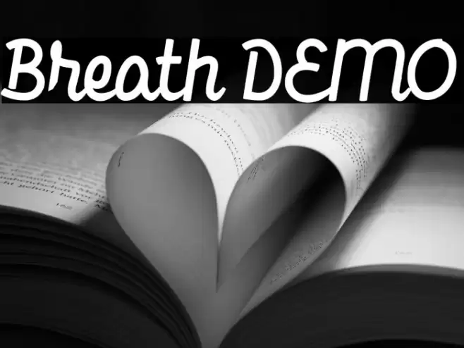 Breath DEMO Font examples