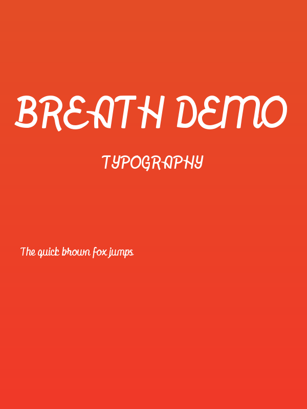 Breath DEMO Poster