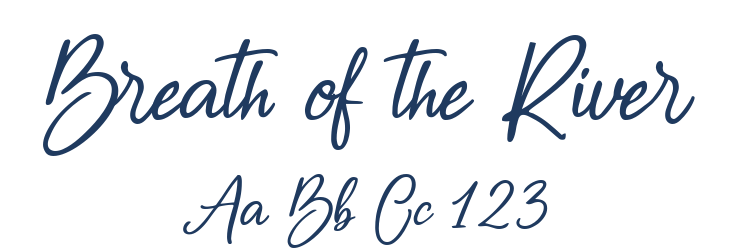 Breath of the River Font Preview