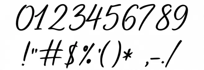 Breath of the River Шрифта ДРУГИЕ символов