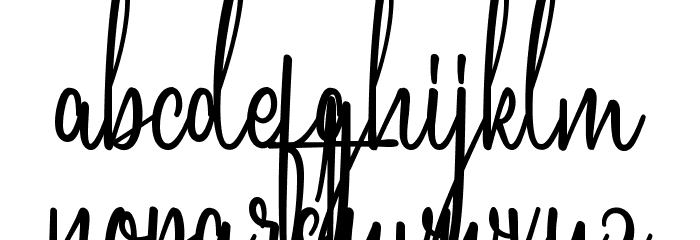 Breathany Demo Font LOWERCASE