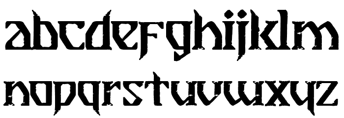 Breathe Fire II Font LOWERCASE