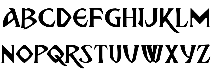 Breathe Fire Font LOWERCASE