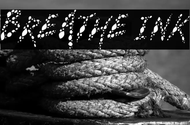 Breathe Ink خط examples