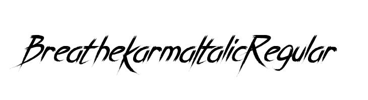 Breathe Karma Italic Regular  لخطوط تنزيل