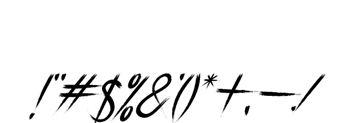 Breathe Karma Italic Regular Font OTHER CHARS