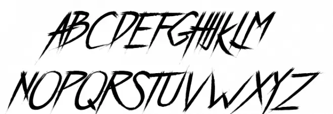 Breathe Karma Italic Regular Caratteri MAIUSCOLE