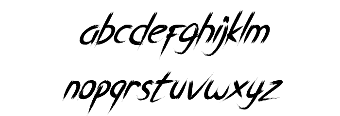 Breathe Karma Italic Regular Font LOWERCASE