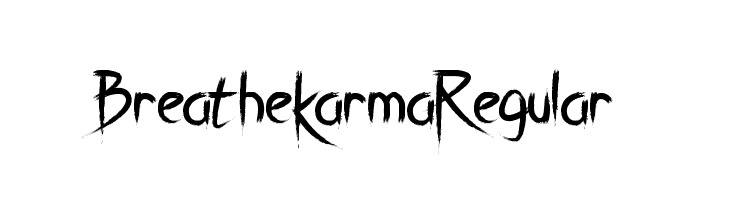 Breathe Karma Regular  font caratteri gratis