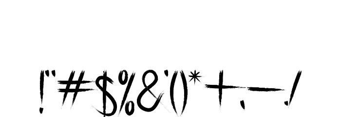 Breathe Karma Regular Font OTHER CHARS