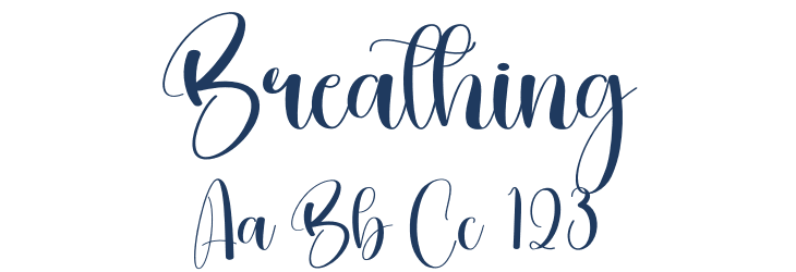 Breathing Font Preview