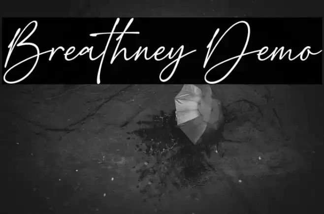 Breathney Demo फ़ॉन्ट examples