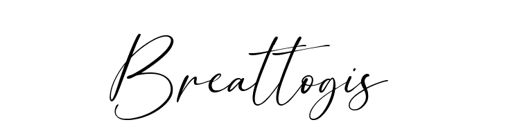 Breattogis  フリーフォントのダウンロード
