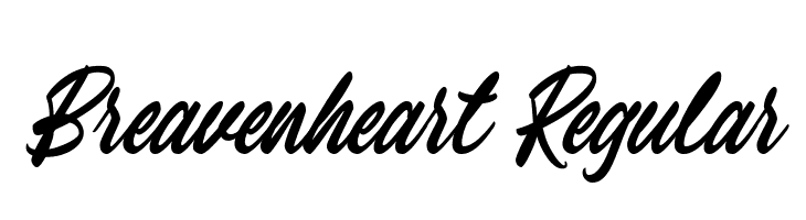 Breavenheart Regular  font caratteri gratis