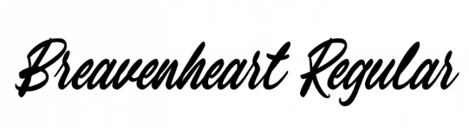 Breavenheart Regular  Fuentes Gratis Descargar
