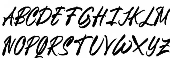 Breavenheart Regular Schriftart Groß