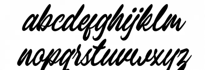 Breavenheart Regular Font LOWERCASE