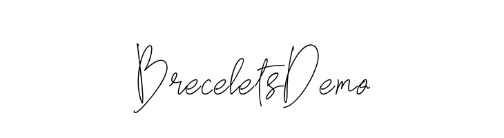 BreceletsDemo Font