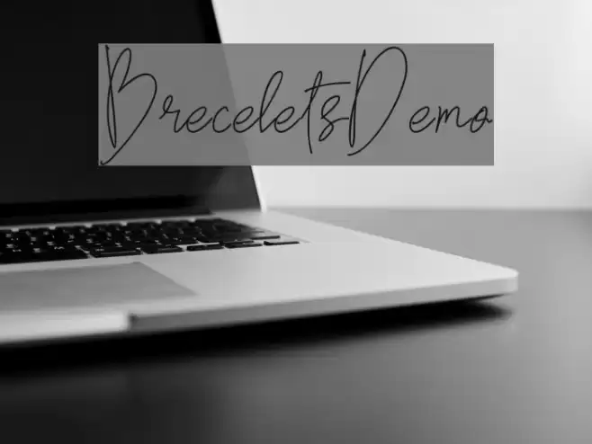 BreceletsDemo Font examples
