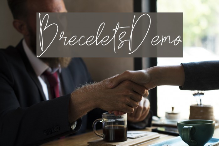 BreceletsDemo Font examples
