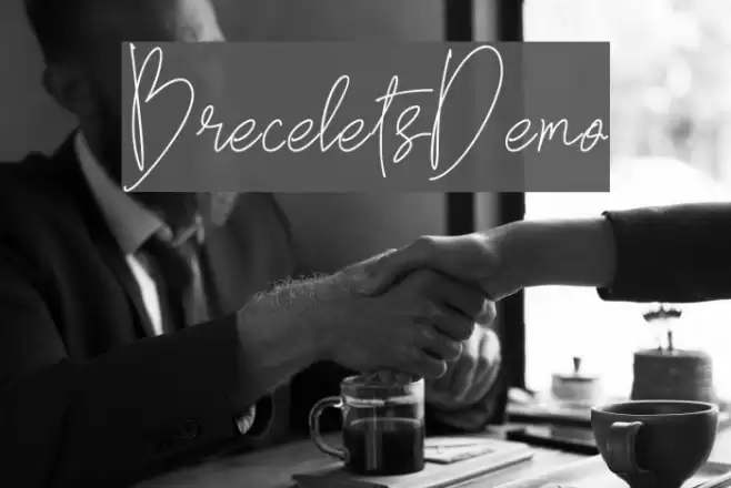 BreceletsDemo Font examples