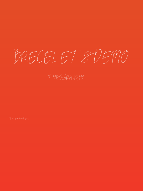 BreceletsDemo Poster