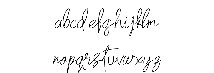 BreceletsDemo Font LOWERCASE