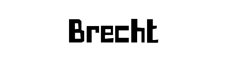 Brecht  font caratteri gratis