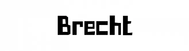 Brecht  フリーフォントのダウンロード
