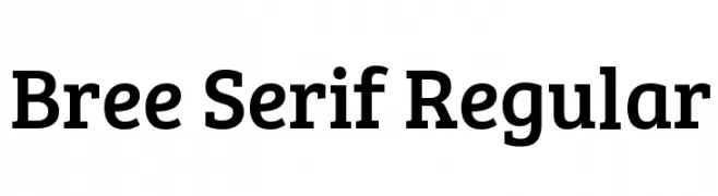 Bree Serif Regular  Frei Schriftart Herunterladen