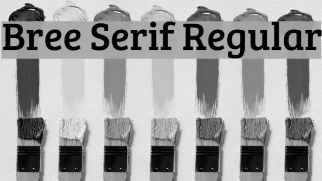 Bree Serif Regular Font examples
