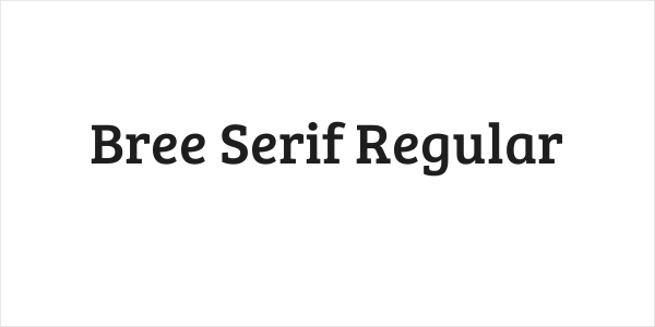 Bree Serif Regular Logo