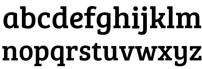 Bree Serif Regular Font LOWERCASE