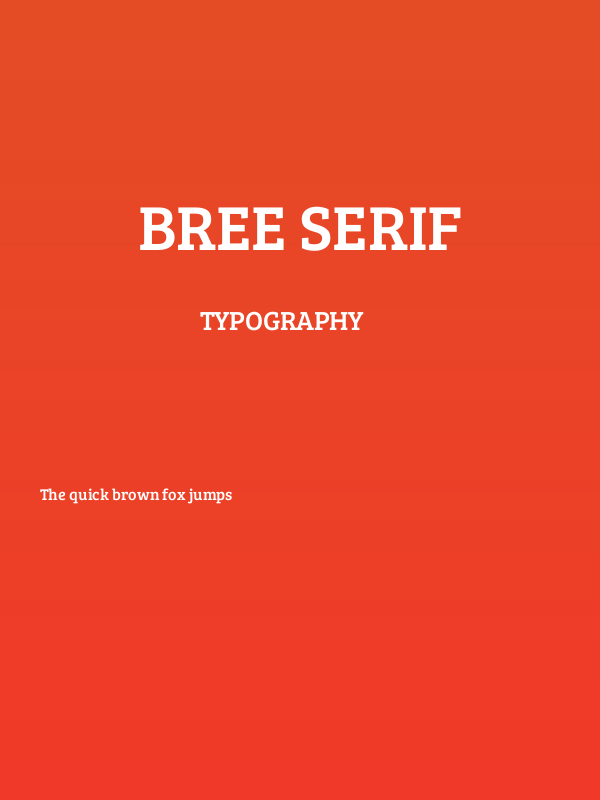 Bree Serif Poster