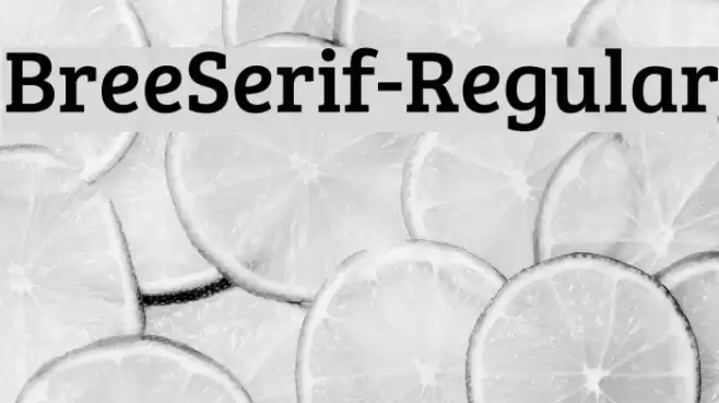 BreeSerif-Regular Font examples