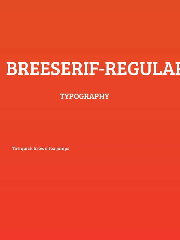 BreeSerif-Regular Poster
